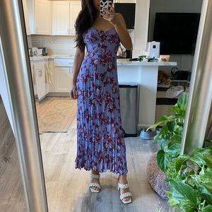 & other stories purple spring summer maxi dress. Wedding guest, floral